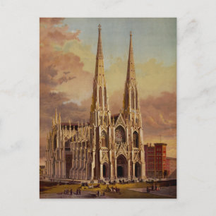 Saint Patrick's Cathedral Midtown Manhattan Postcard