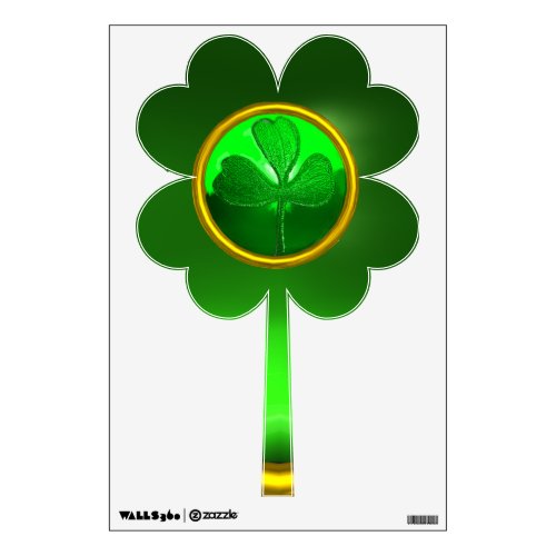 SAINT PATRICKS CELTIC HEART Clover Wall Sticker