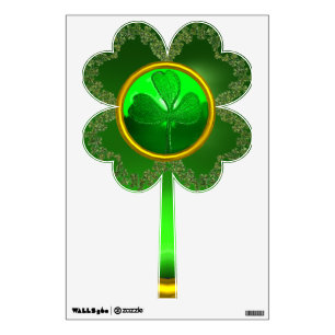 SAINT PATRICK'S CELTIC HEART Clover Wall Sticker