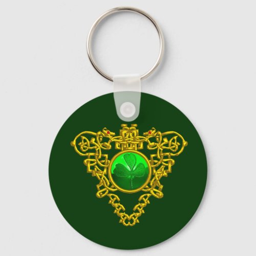 SAINT PATRICKS CELTIC HEART KEYCHAIN