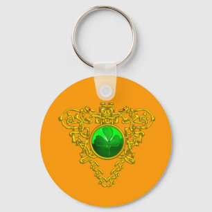 SAINT PATRICK'S CELTIC HEART KEYCHAIN