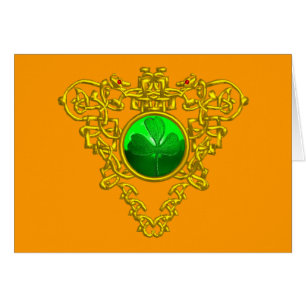 SAINT PATRICK'S CELTIC HEART,orange Cards