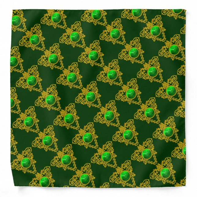 SAINT PATRICK'S CELTIC HEART,SHAMROCK BANDANA (Front)