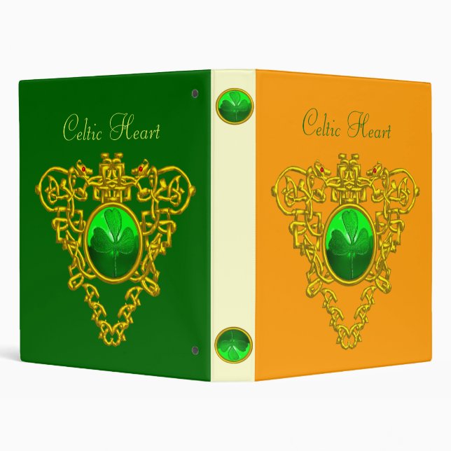 SAINT PATRICK'S CELTIC HEART,SHAMROCK BINDER (Background)