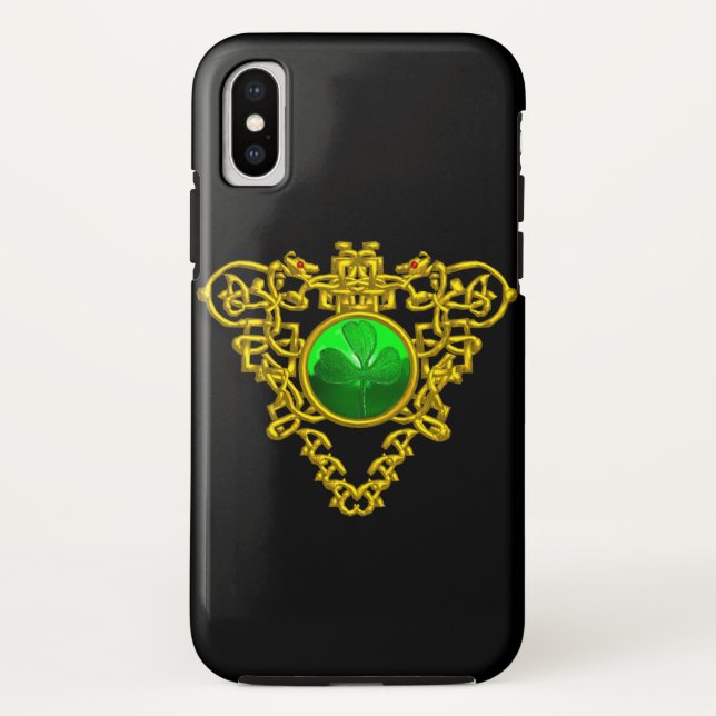 SAINT PATRICK'S CELTIC HEART,SHAMROCK Case-Mate iPhone CASE (Back)