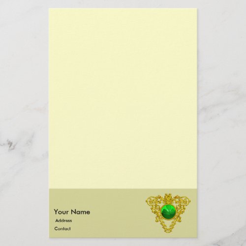 SAINT PATRICKS CELTIC HEARTSHAMROCK Cream Stationery