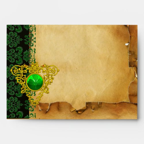 SAINT PATRICKS CELTIC HEARTSHAMROCK Parchment Envelope