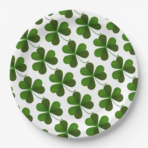 Saint Patricks Clover Paper Plates