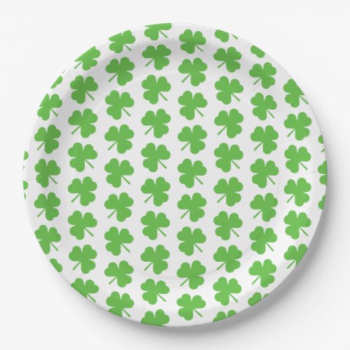 Saint Patricks Clover Paper Plates