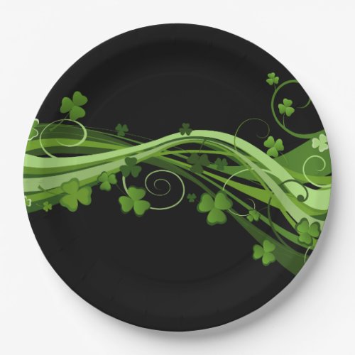 Saint Patricks Clover Paper Plates