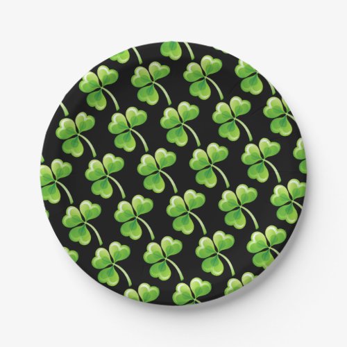 Saint Patricks Clover Paper Plates