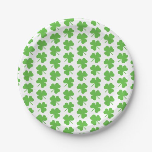 Saint Patricks Clover Paper Plates