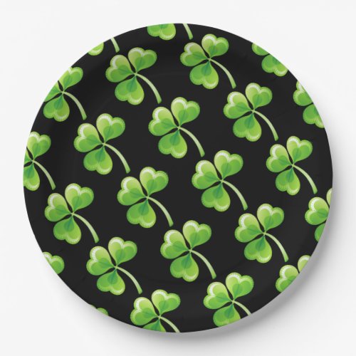 Saint Patricks Clover Paper Plates