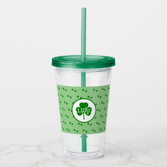 Saint Patrick's Day Acrylic Tumbler (Front)