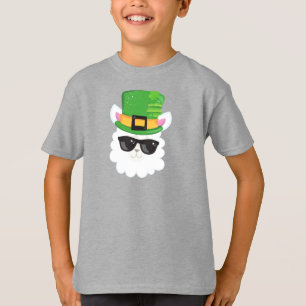 Saint Patrick's Day, Alpaca, Llama, Leprechaun Hat T-Shirt