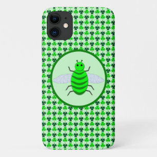 Saint Patricks Day Bee and Shamrocks iPhone 11 Case