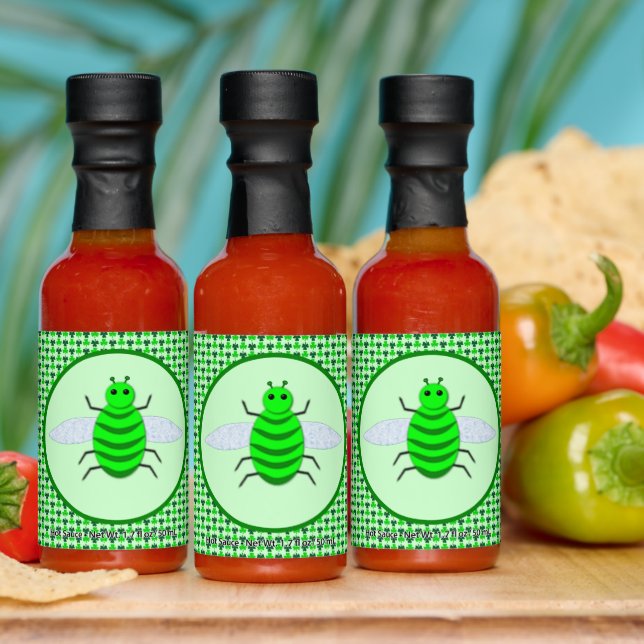 Saint Patricks Day Bee and Shamrocks Hot Sauces (Multi)