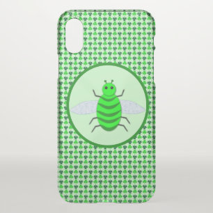 Saint Patricks Day Bee and Shamrocks iPhone X Case