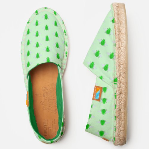 Saint Patricks Day Bee Espadrilles