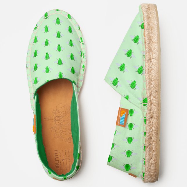 Saint Patricks Day Bee Espadrilles (Side)