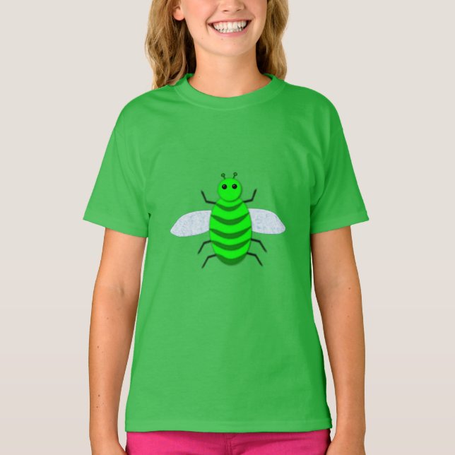Saint Patricks Day Bee T-Shirt (Front)