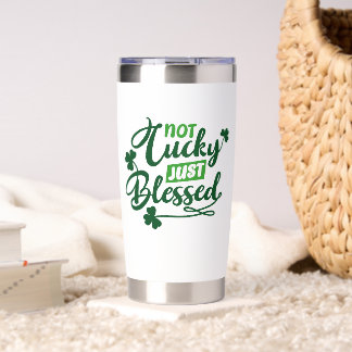 Saint Patrick's Day Blessed Christian Graphic Tee Insulated Tumbler