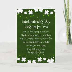 Saint Patrick's Day Blessing for You Card