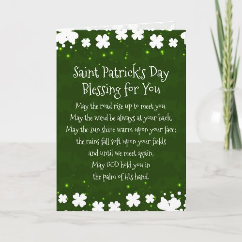 Saint Patricks Day Blessing for You Card