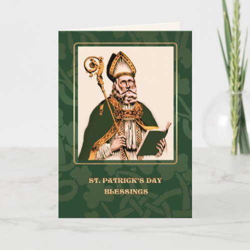 Saint Patricks Day Blessings Religious Card