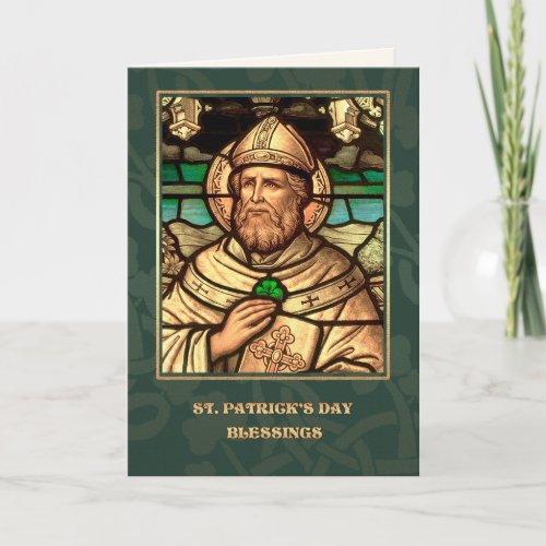 Saint Patricks Day Blessings Religious Card