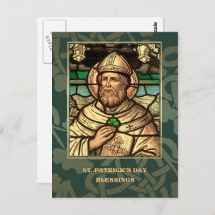 Saint Patrick's Day Blessings Religious Postcard