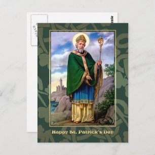 Saint Patrick's Day Blessings Religious Postcard