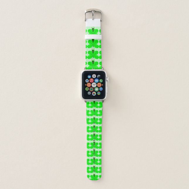 Saint Patricks Day Butterfly Apple Watch Band (Front)
