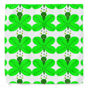Saint Patrick's Day Butterfly Bandana