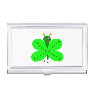 Saint Patrick's Day Butterfly Case For Business Cards