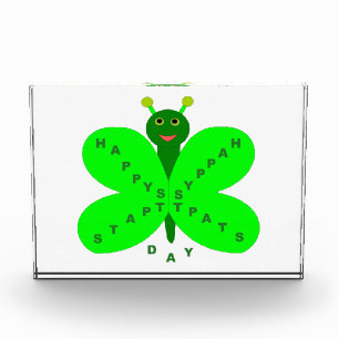 Saint Patricks Day Butterfly Custom Award