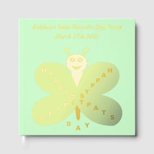 Saint Patrick's Day Butterfly Custom Party Foil Guest Book