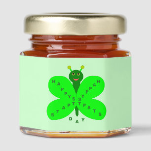 Saint Patrick's Day Butterfly Honey Jar Favors