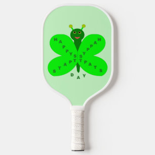 Saint Patrick's Day Butterfly Pickleball Paddle