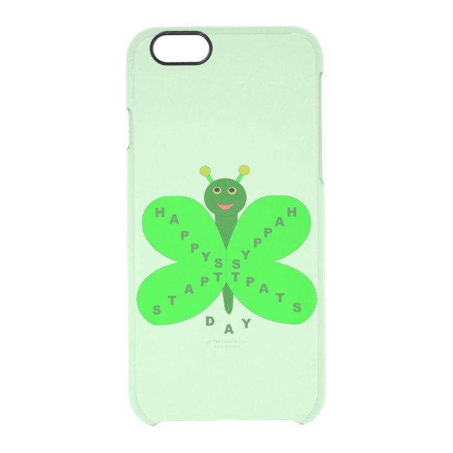 Saint Patrick's Day Butterfly Uncommon iPhone Case (Back)