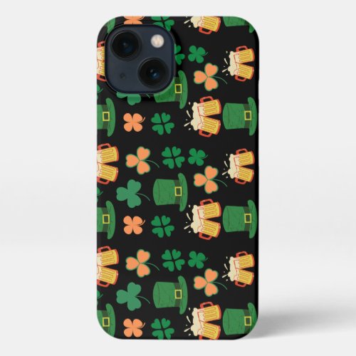 Saint patricks day celticirish funny beercharms iPhone 13 case