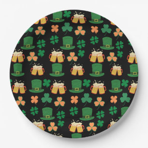 Saint patrick's day celtic,irish funny beer,charms paper plates