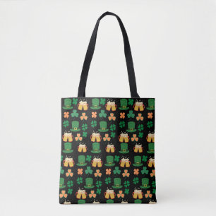 Saint patrick's day celtic,irish funny beer,charms tote bag