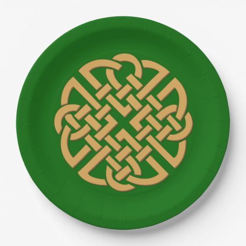 Saint Patricks Day Celtic Knot Paper Plates