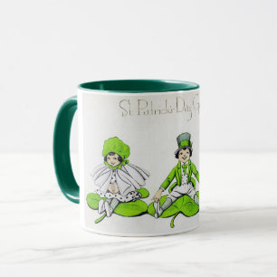 Saint Patrick's Day Children, Vintage Mug