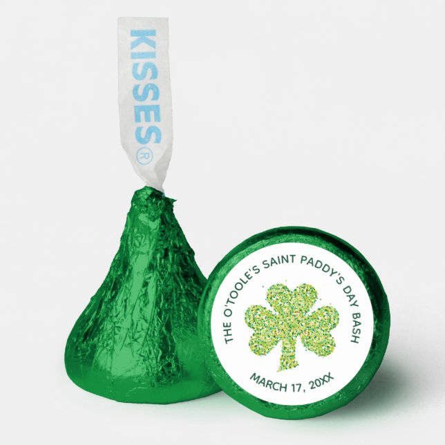 SAINT PATRICK'S DAY Chocolate Kiss Custom Favors (Front)