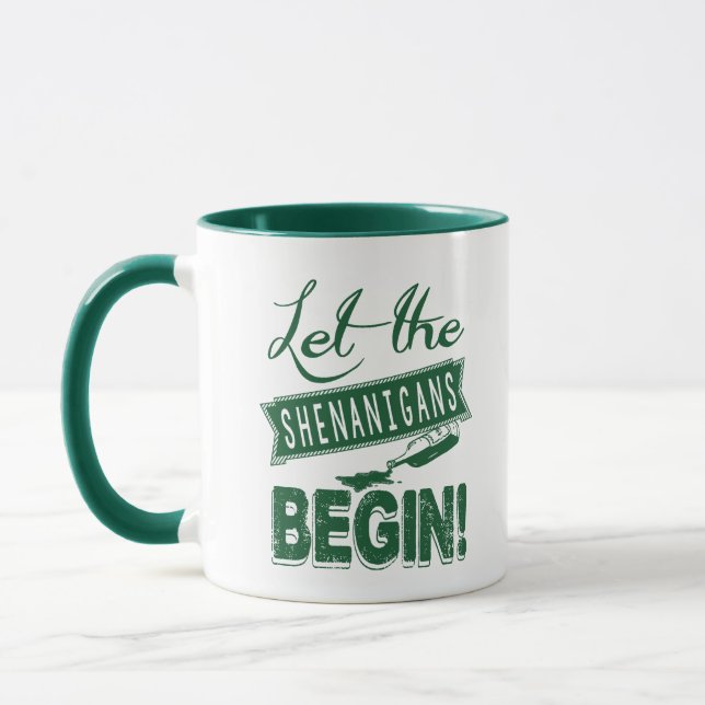 Saint Patricks Day Chugging Mug (Left)