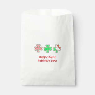Saint Patricks Day Clover Irish Flag Shamrocks Favor Bag
