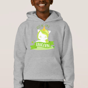 Saint Patrick's Day, Clovers, Kiss Me I'm Unicorn  Hoodie