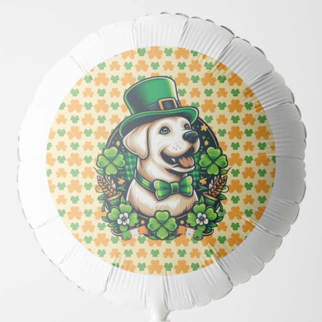 Saint Patrick's Day Cute Dog Balloon (Front)